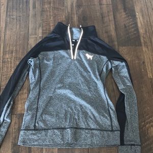 Quarter zip Victoria secret pink sweatshirt
